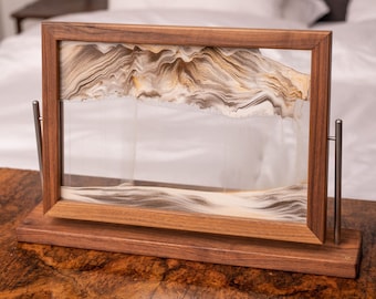 Sm14 Small Alder Frame Quality Handmade Flowing Sandscapes- Oprah's Favorite Things. Arctic Glacier Exotic Sands Sm14 Small Alder Frame Quality Handmade Flowing Sandscapes- Oprah's Favorite Things. Arctic Glacier Exotic Sands