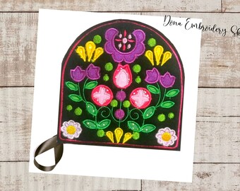 Portavaso per fiori popolari ITH - Disegno ricamo macchina, Modelli ricamo, File ricamo, Ricamo macchina, Download istantaneo