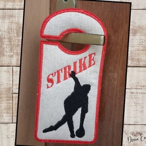 Strike door hanger ITH  Machine Embroidery Design, Embroidery Patterns, Embroidery Files, Christmas design, Instant Download