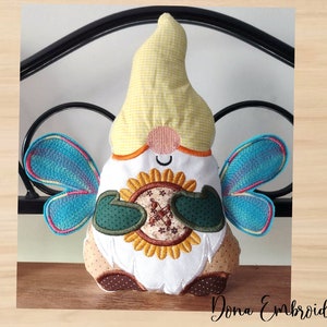 Pixie Gnome Stuffie  ITH  Machine Embroidery Design, Embroidery Patterns, Embroidery Files, Machine Embroidery, Instant Download