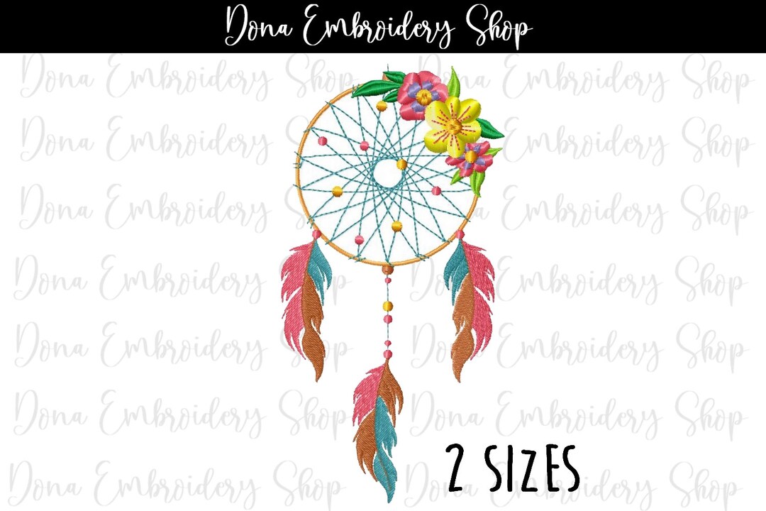 Dream Catcher Embroidery Design Fil Stitch Embroidery Design