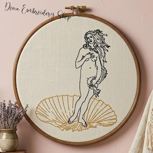 Disegno per ricamo Venus Redwork - Disegno per ricamo a macchina, Modelli per ricamo, File di ricamo, Ricamo a macchina