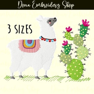 Cute Llama embroidery design  Machine Embroidery Design, Embroidery Patterns, Embroidery Files, Machine Embroidery, Instant Download