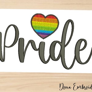 Pride Embroidery design Satin Stitch- Machine Embroidery Design, Embroidery Patterns, Embroidery Files, Machine Embroidery, Instant Download
