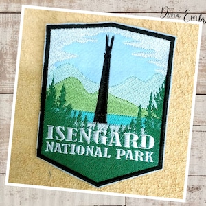 Isengard National Park Embroidery design - Machine Embroidery Design, Embroidery Files, Machine Embroidery, Instant Download