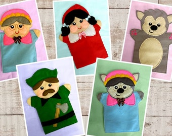 Little Red Riding Hood Puppet Pack ITH Embroidery Design