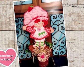 Cute Strawberry Doll Ornament ITH - Machine Embroidery Design, Embroidery Patterns, Embroidery Files, Machine Embroidery, Instant Download