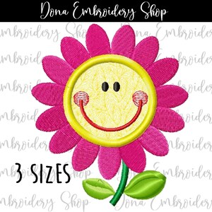 Cute Flower Applique - Machine Embroidery Design, Embroidery Patterns, Embroidery Files, Machine Embroidery, Instant Download