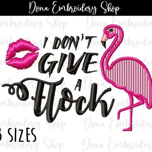 Flamingo Applique - Machine Embroidery Design, Embroidery Patterns, Embroidery Files, Machine Embroidery, Instant Download