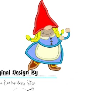 Feminist Gnome-Applique Embroidery Design-machine Embroidery Design,mbroidery Patterns,Embroidery Files,Machine Embroidery, Instant Download