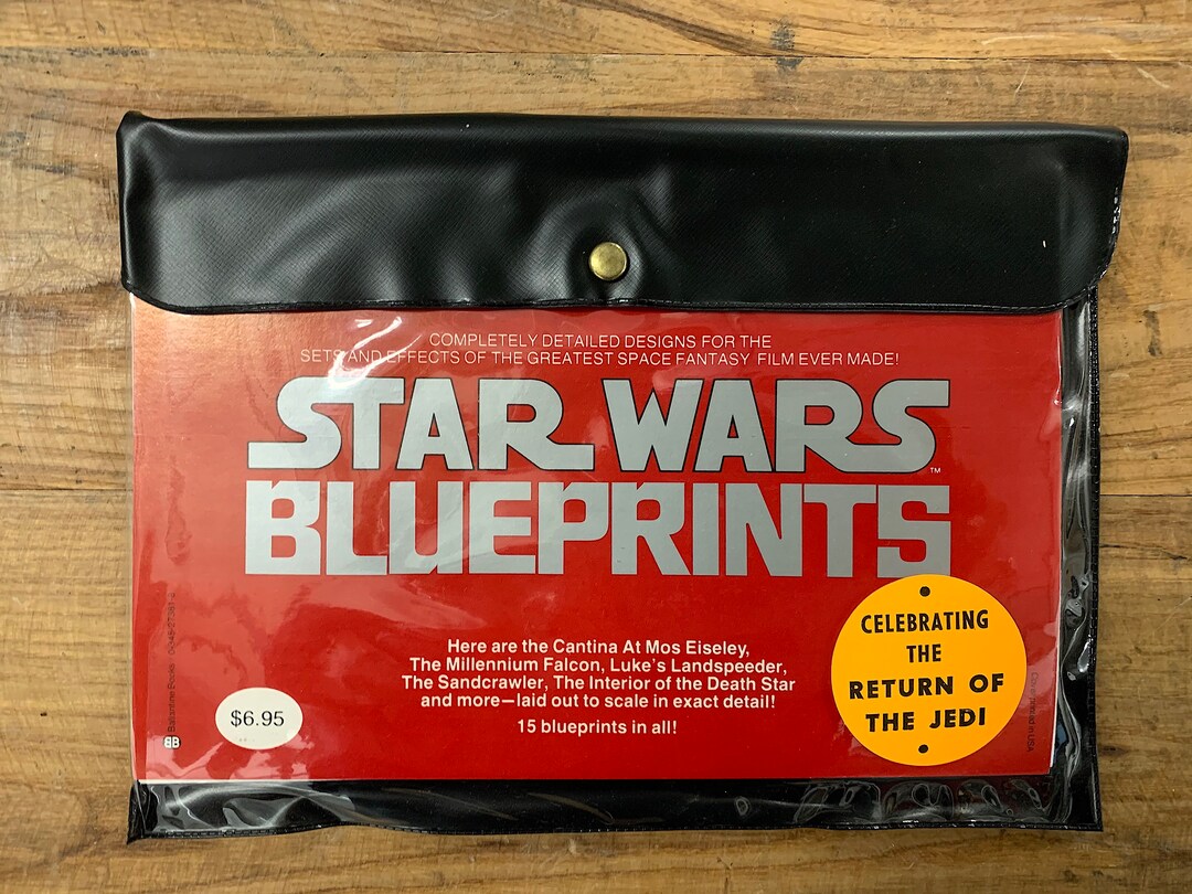 1977 Star Wars Original Complete Set of 15 Blueprints MINT Blue