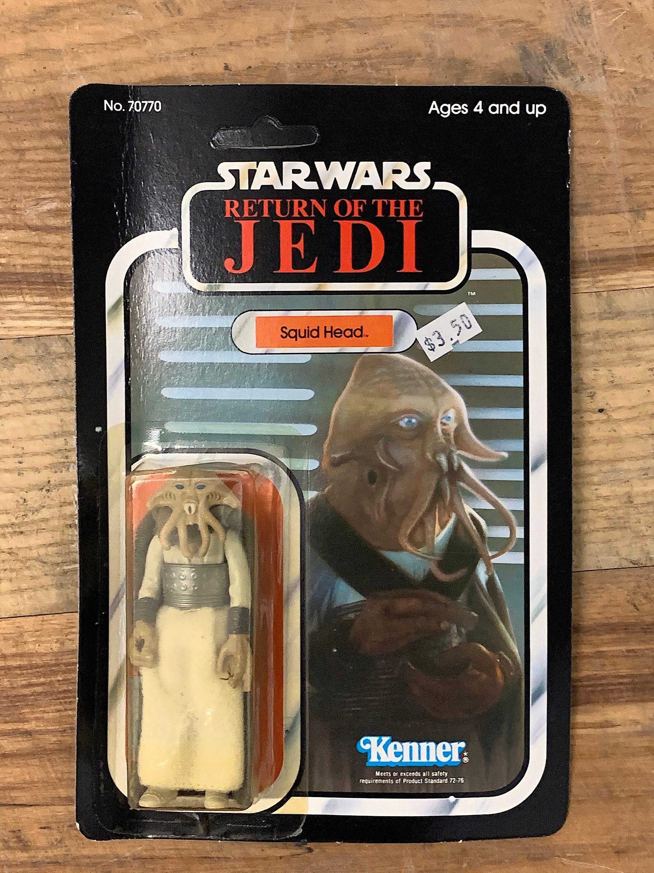 Vintage 1983 Kenner Star Wars Figure Near Complete Rare ROTJ Squid