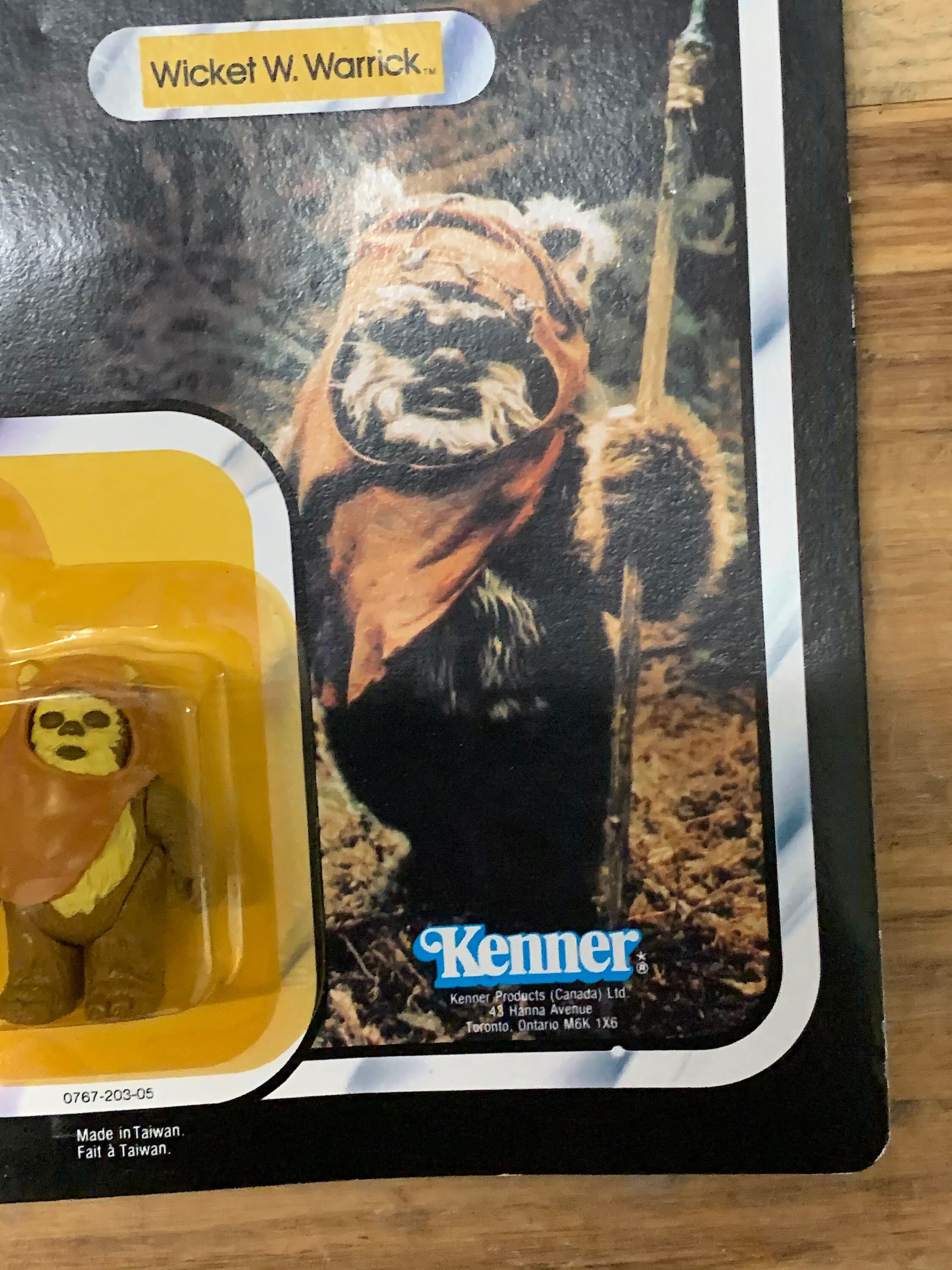 1983 Wicket W Warrick #71230 / Canadian / ROTJ Sealed Carded MIB