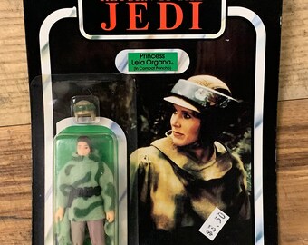 1983 ROTJ Princess Leia Organa in Combat Poncho Action