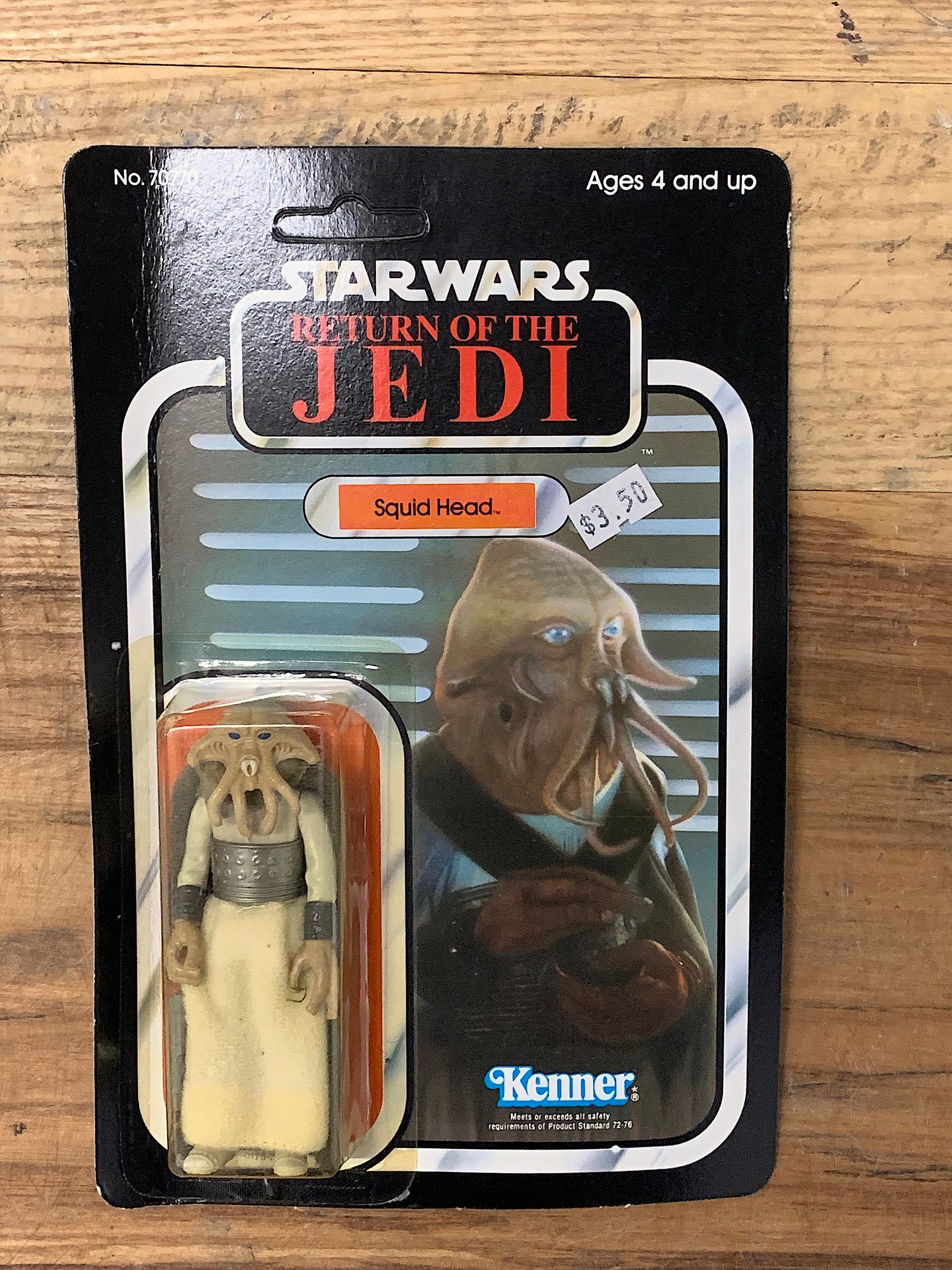 Vintage 1983 Kenner Star Wars Figure Near Complete Rare ROTJ Squid