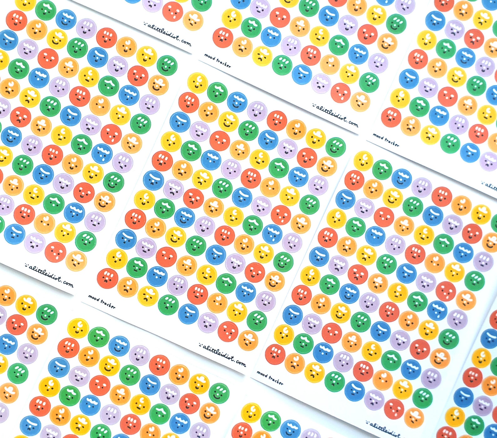 Hello Mood Emotion Tracker sticker sheet daily mood tracker | Etsy