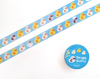 The Ugly Duckling Washi Tape | Fairytale sticker | children story sticker | storyteller | duck washi tape | duck sticker