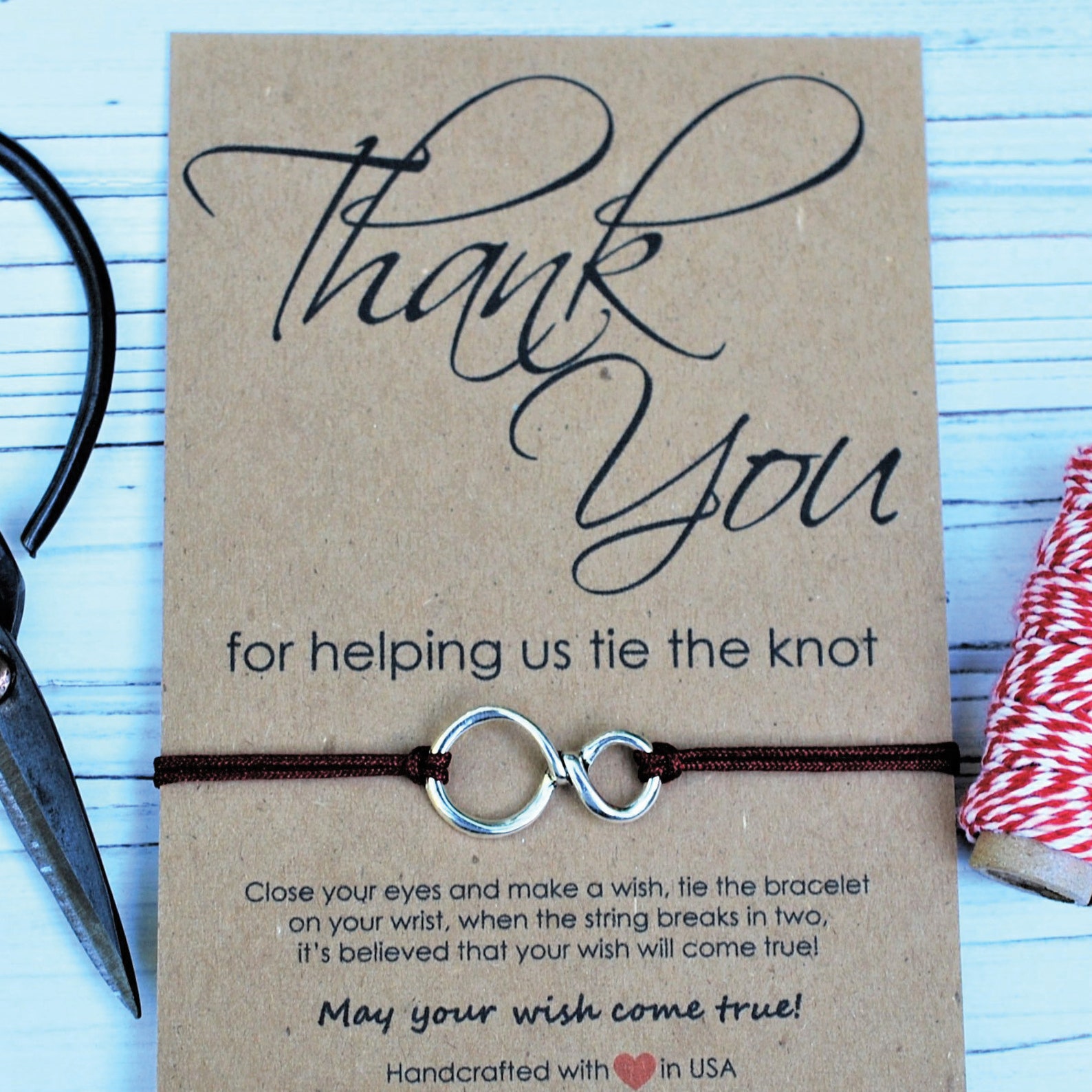 Bridal Shower Favors Knot Bracelet Knot Anklet Wedding Favors Etsy