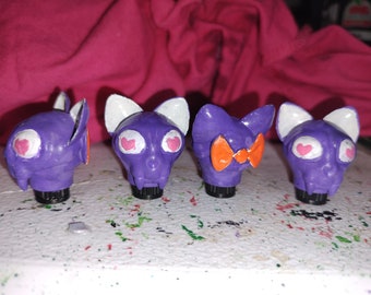Cat Skulls 4 per set