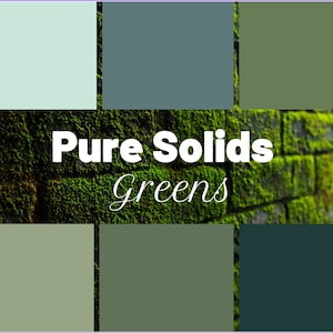 Pure Solids GREENS by Art Gallery Fabrics - Sold by the Half Yard