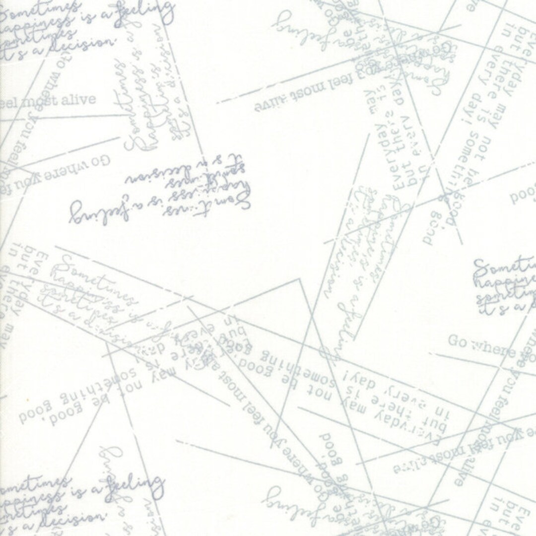 Modern Backgrounds More Paper Happy White Half Yard by Zen Chic Etsy