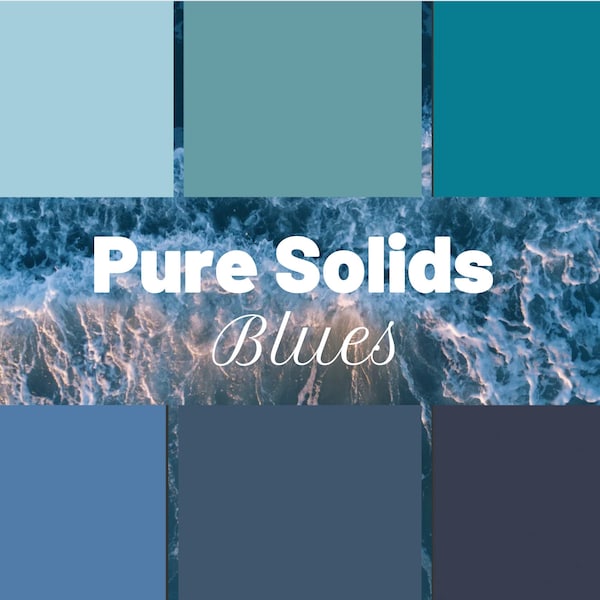 Pure Solids BLUES by Art Gallery Fabrics - Sold by the Half Yard