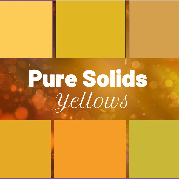 Pure Solids YELLOWS by Art Gallery Fabrics - Sold by the Half Yard