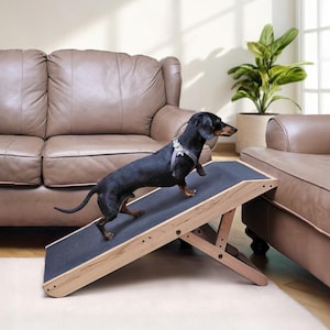 Solid Maple Dog Ramp for Couch: Furniture Quality, Made in North America