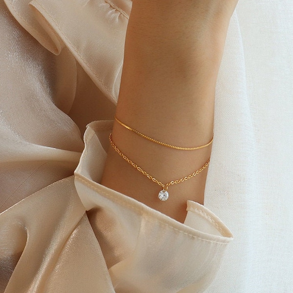 Layered Bracelet Set Etsy