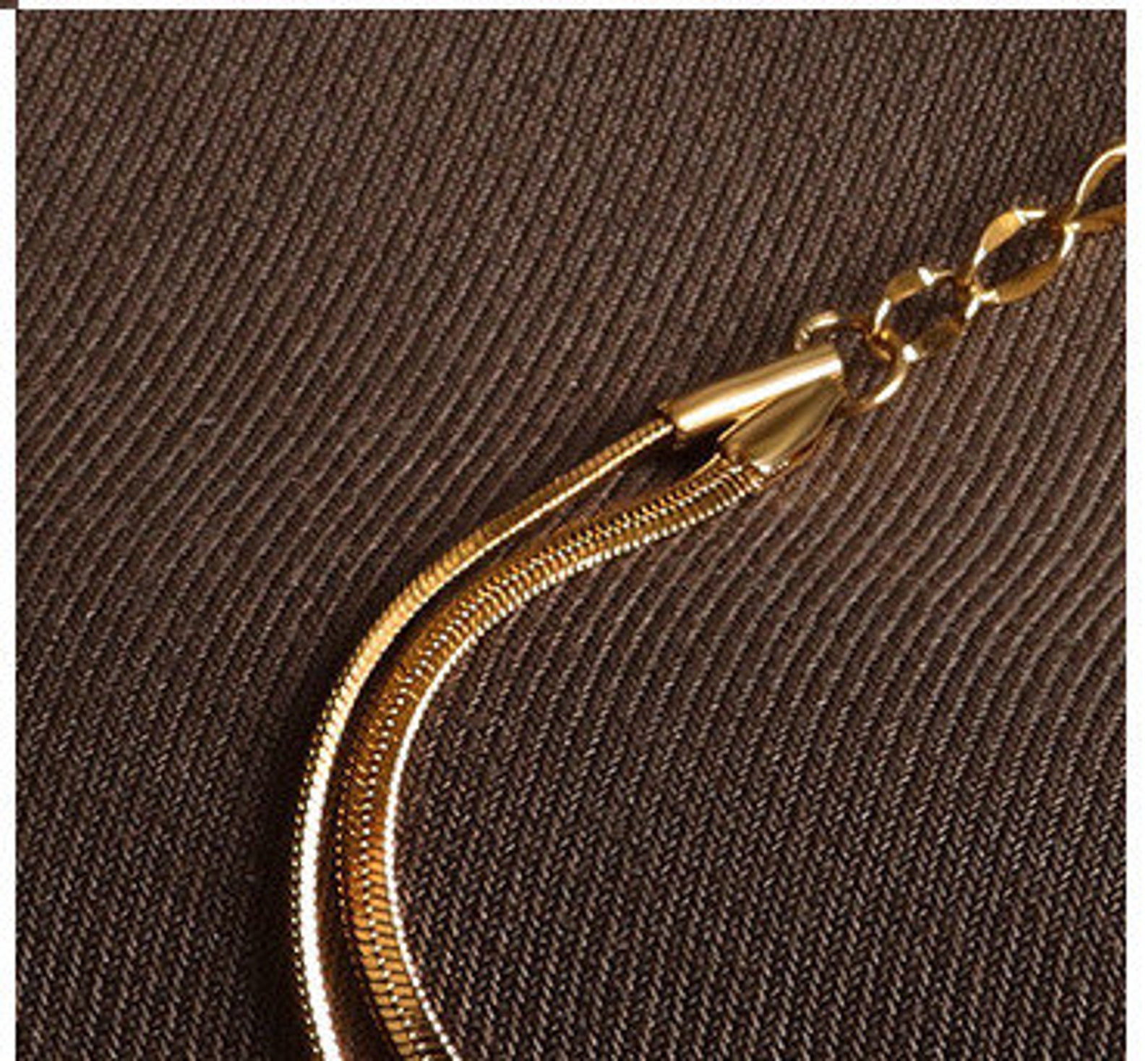 Gold herringbone chain bracelet Clearance