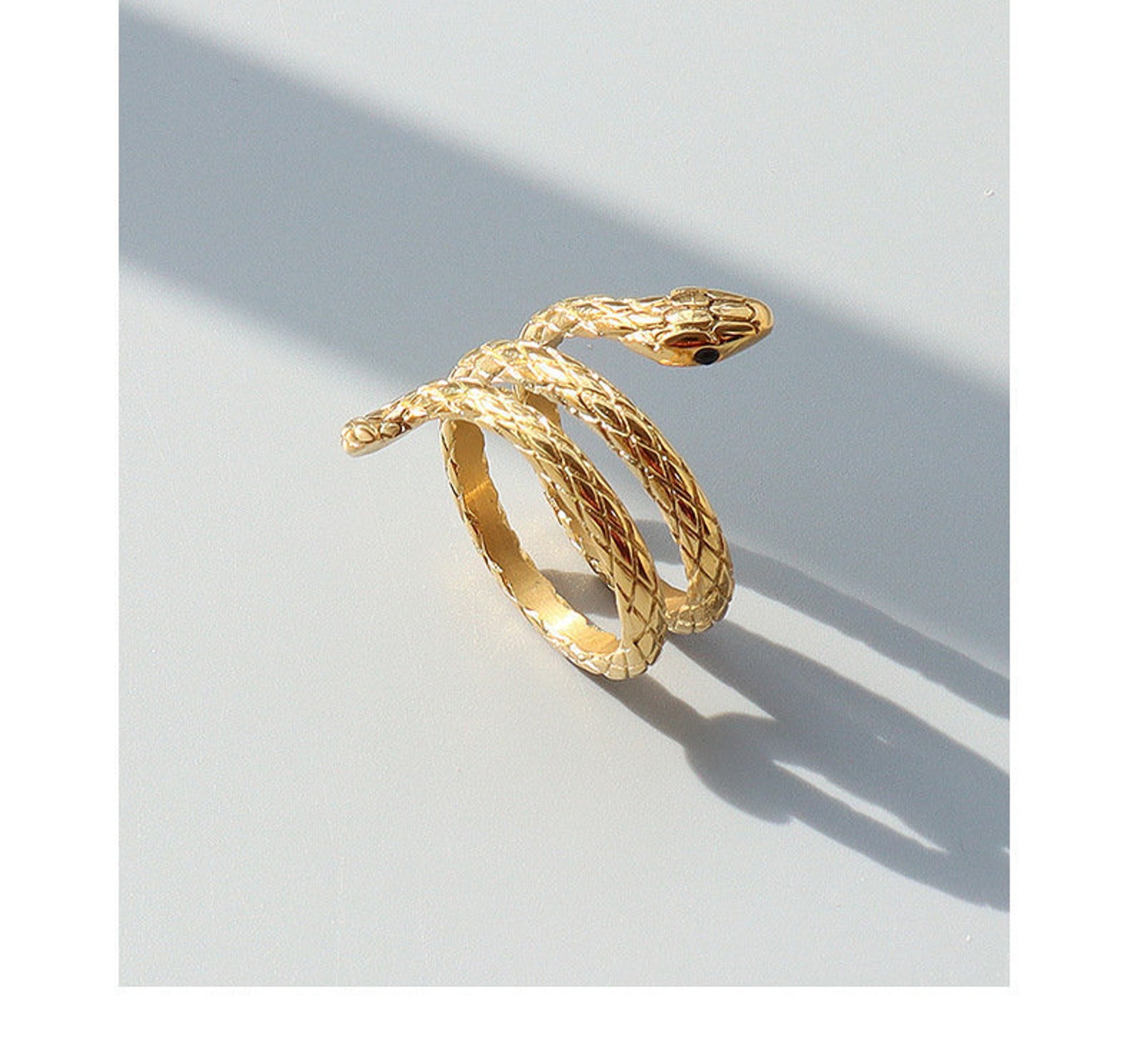 Schlangen Schmuck-Set Gold Von Evlry | Halskette & Ohrringe Für Damen