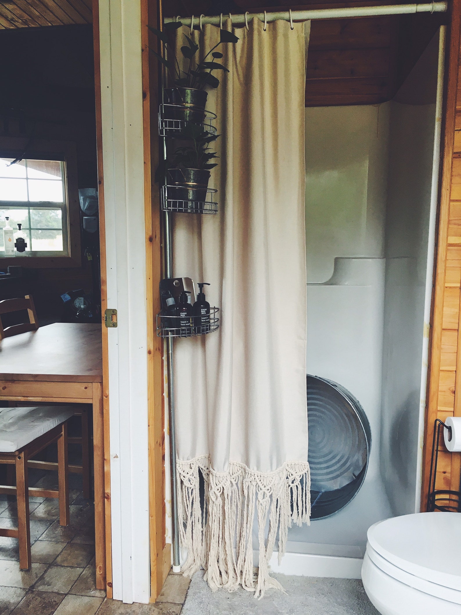 Macrame Shower Curtain or Window Curtain Garland Etsy