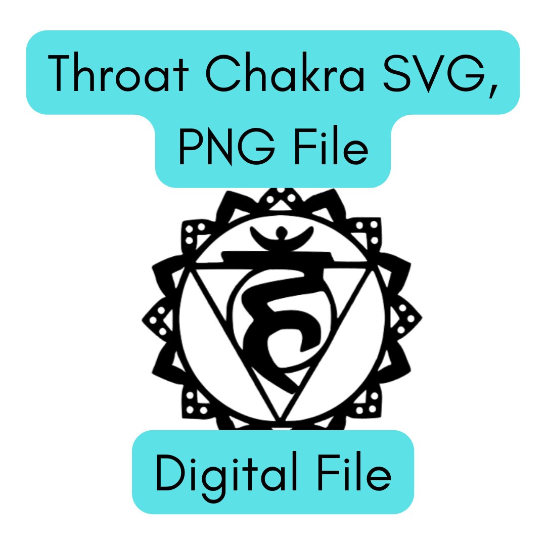 Throat Chakra SVG, PNG Digital Download Etsy