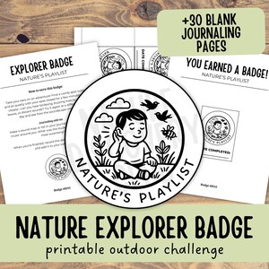 Naturforscher-Abzeichen - Sound Map Challenge - Homeschool Naturstudie zum Ausdrucken - Waldschule - Nature Sound Walk - Kids Science - E015