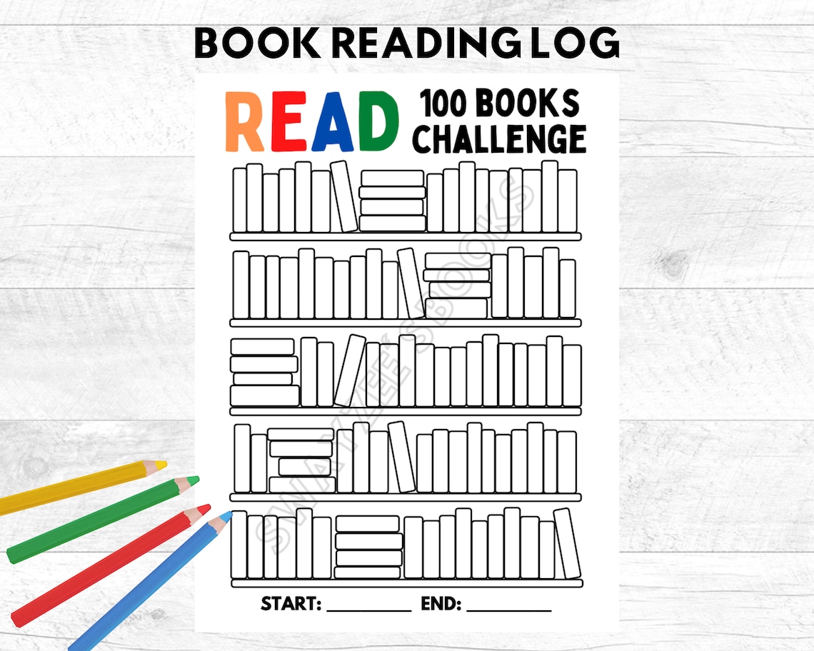read-100-books-challenge-reading-log-printable-kids-etsy