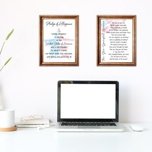 Printable National Anthem &amp; Pledge of Allegiance - Etsy