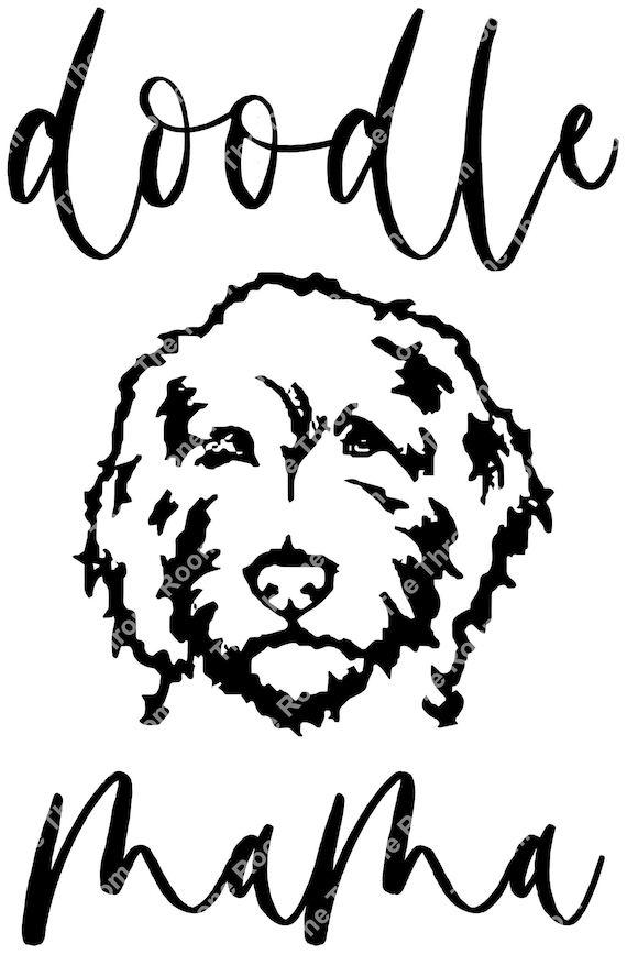 Doodle Mama SVG Goldendoodle Labradoodle Digital Download | Etsy