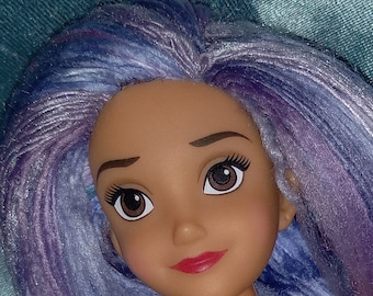 Ooak yarn rerooted hasbro elena of avalor doll