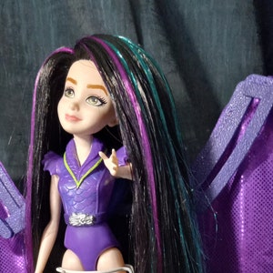 Ooak rerooted disney descendants doll