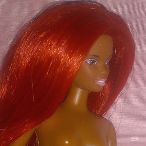 Ooak rerooted barbie nichelle fashion doll