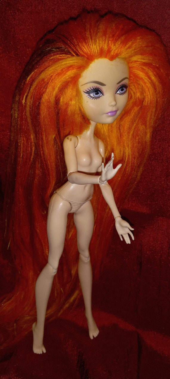 Ooak Yarn Hair Doll Ooak Yarn Rerooted Ever After High Doll