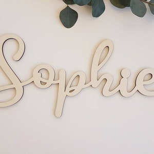 Wooden name sign for bedroom ~ personalised sign home decor