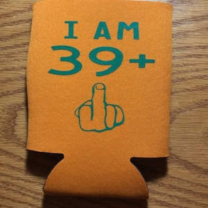 Middle Finger Birthday Can Cooler