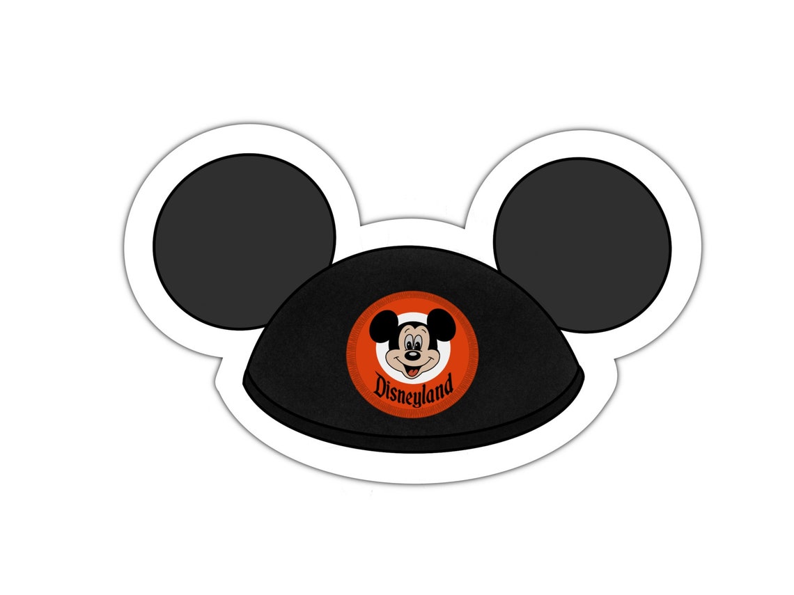Original Mickey Mouse Club Ears Sticker Mickey Mouse Mickey Etsy