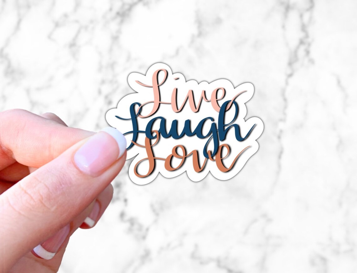 Live Laugh Love Sticker Stickers For Hydroflask Stickers For Etsy