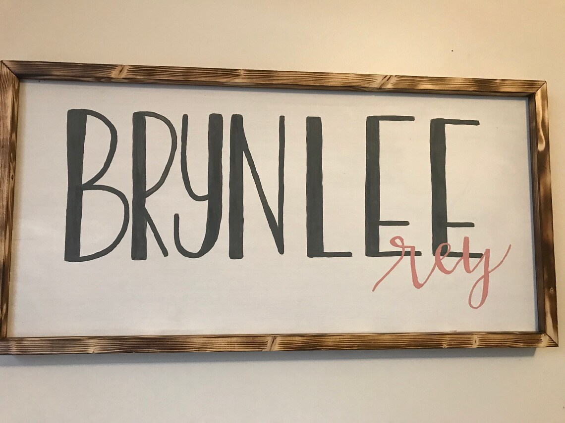 Nursery Name Sign // Baby Name // Nursery Decor Etsy
