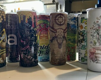 Vasos coloridos y divertidos