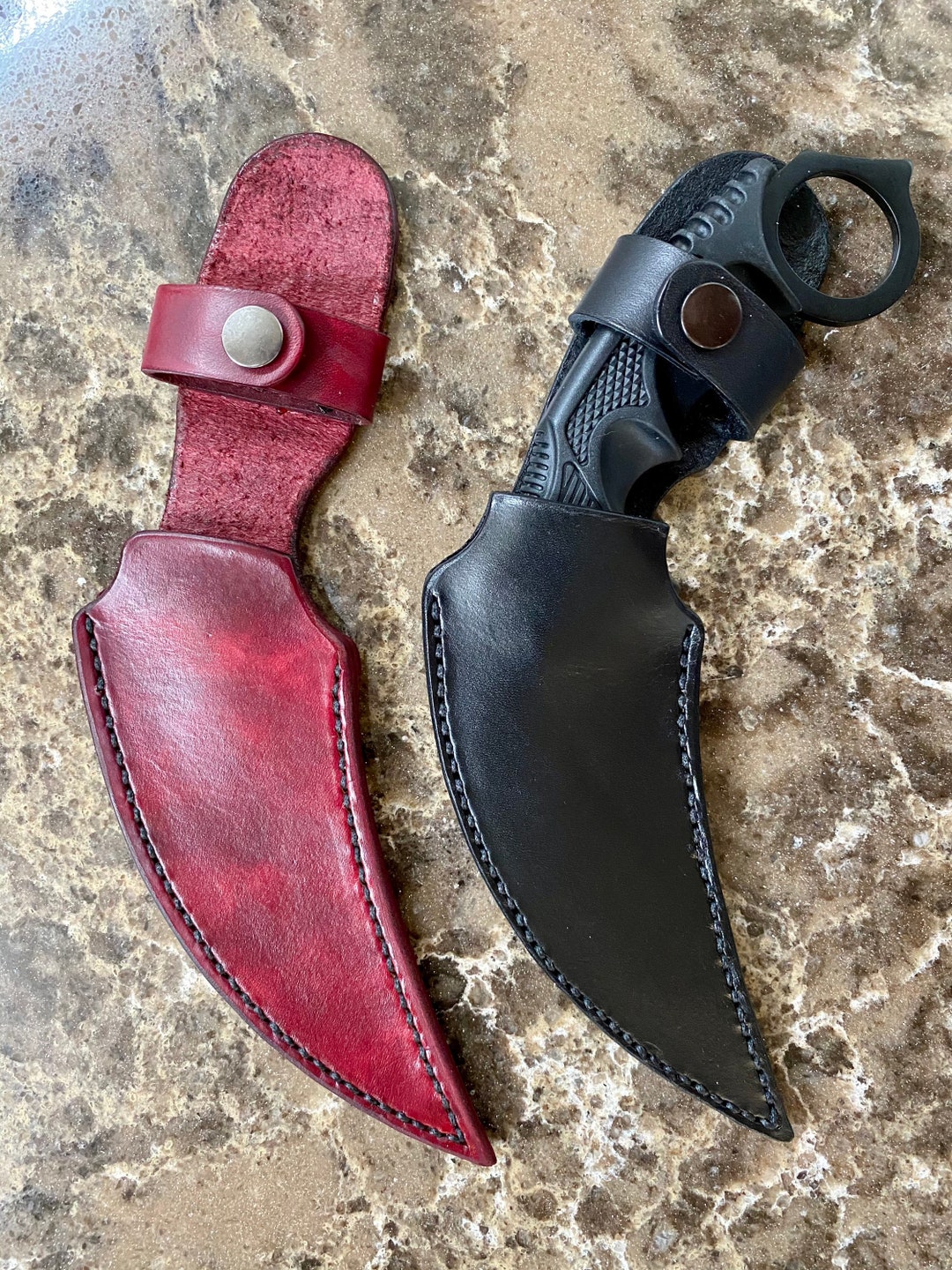 Tactical Knife Sheath Built For Karambit Knife Using Full Grain Leather tactical-knife-sheath-built-for-karambit-knife-using-full-grain-leather