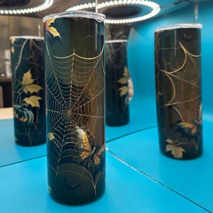 Halloween Spider Web tumbler