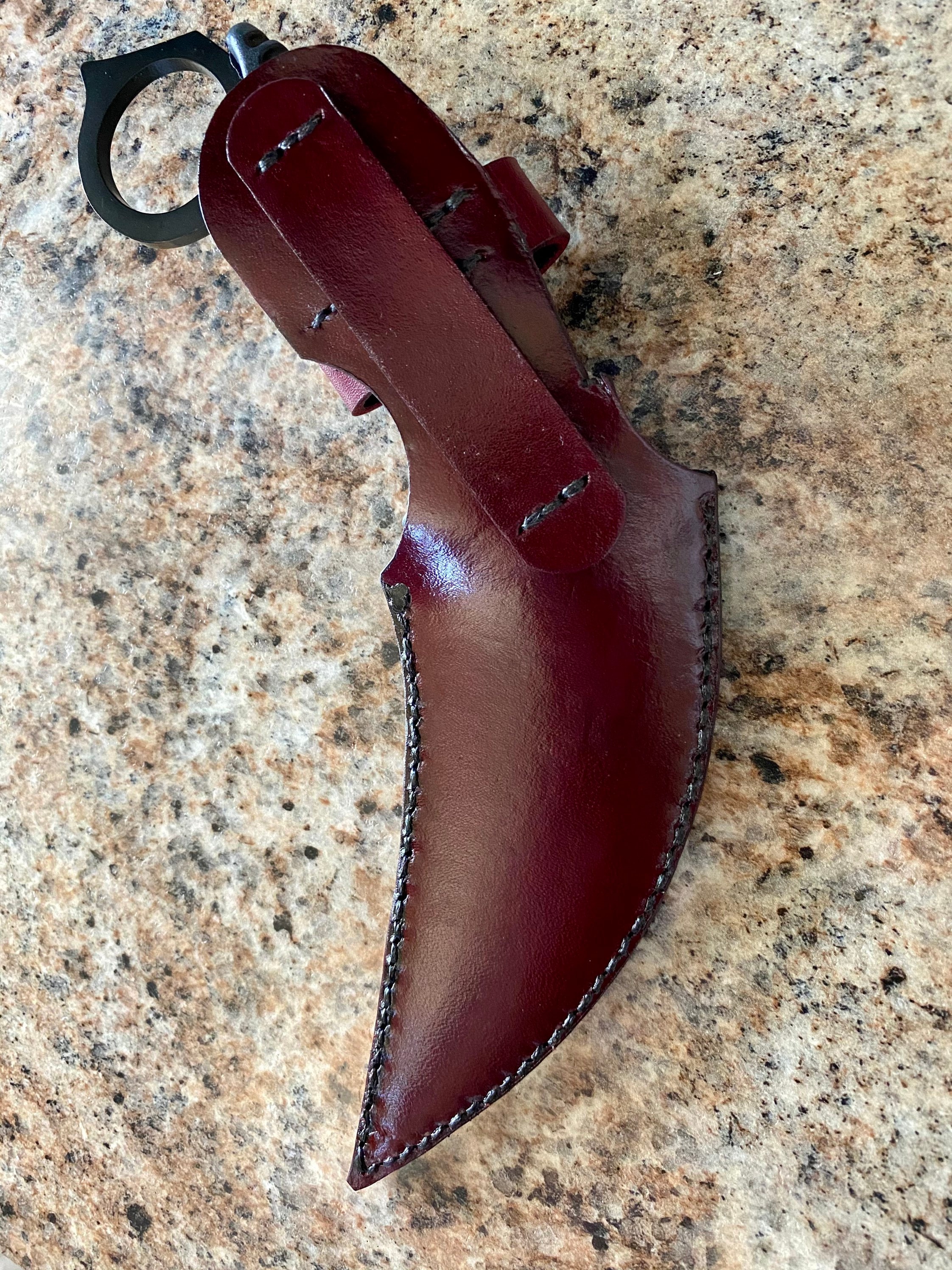 Leather Sheath for Karambit Style Knife. Etsy UK